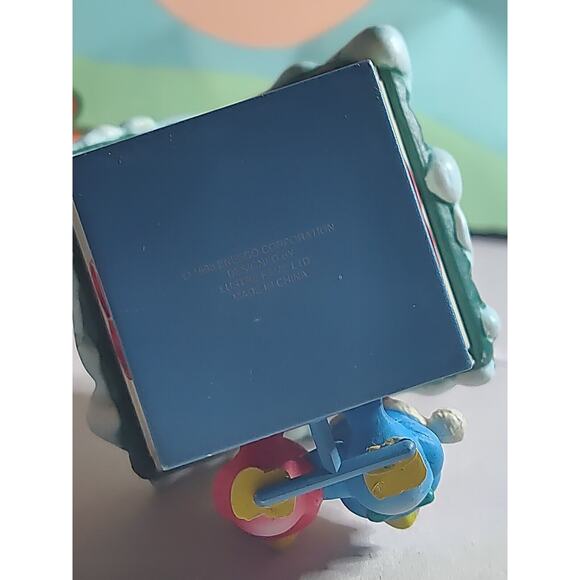 Enesco Ornament Home Tweet Home Red Blue Bird In Birdhouse 1993 New Home Owners - Picture 5 of 6